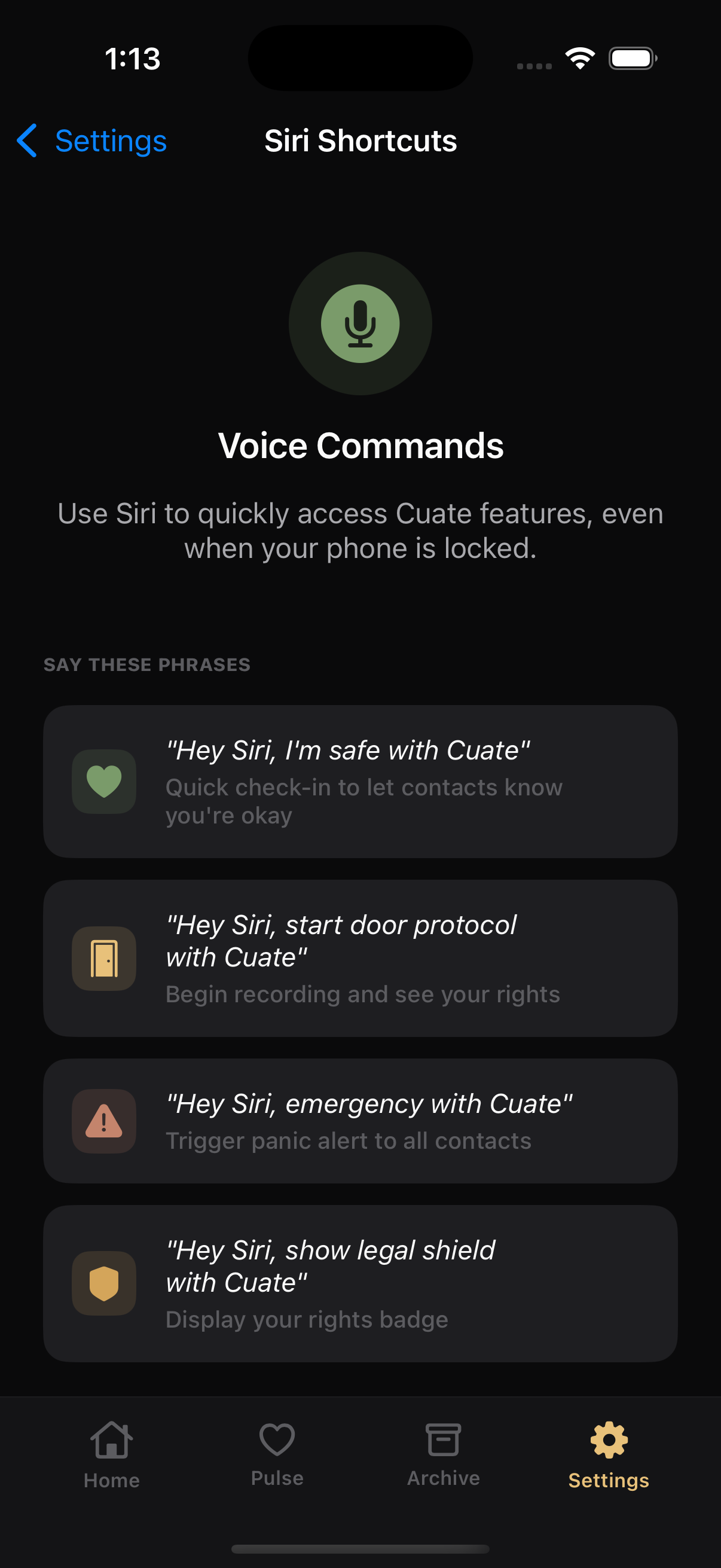 Siri Shortcuts